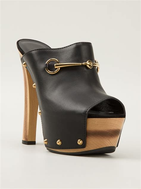 gucci mules sale|gucci high heel mules.